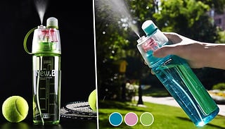 Portable Water Bottle With Straw - 2 Sizes & 3 Colours