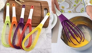 Compact Folding Rotary Hand Whisk - 5 Colours 