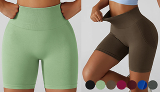 Summer Workout High-Waist Stretch Shorts - 7 Colours & 3 Sizes