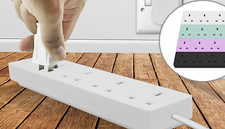 Status 4-Way Extension Lead - 4 Colours!