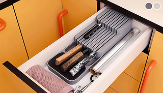 Kitchen Knives Drawer Organiser Tray - 2 Colours