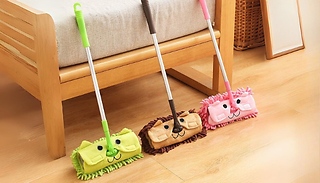 Kids Housekeeping Cartoon Mop - 4 Colours!