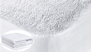 Waterproof Terrycloth Towel Mattress Protector - 4 Sizes