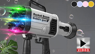 Bazooka Electric LED-Light Bubble Gun - 3 Colours