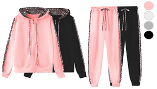 2-Piece Leopard Print Tracksuit Set - 4 Colours & 6 Sizes