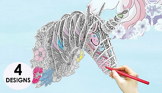3D Building Colouring Puzzles with Pens - 4 Designs