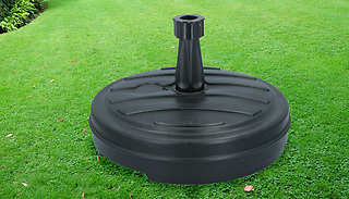 13L Black Plastic Garden Parasol Base