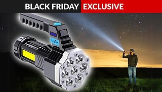 100,000 Lumen Rechargeable High Brightness Flashlight