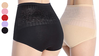 6 or 12-Pack of High-Waisted Control Pants 
