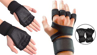 Pair of Fitness Palm-Protector Gloves