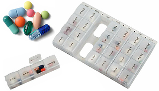 7-Day 28-Compartment Pill & Supplement Organiser - 1 or 2
