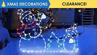 Christmas Snowman Decorative Glow Frame - 2 Designs
