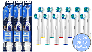 Braun Oral-B Electric Toothbrushes with 12, 24 or 40 Compatible Replacement...
