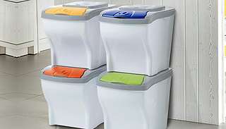4-Pack 20 Litre Stackable Bins