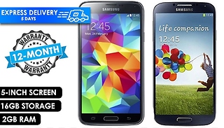 Samsung Galaxy S4 or S5 5-Inch 16GB 2GB RAM Black
