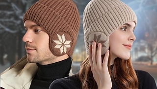 Winter Warm Fleece Knitted Beanie - 7 Colours 