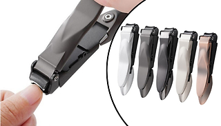 Stainless Steel Anti Splash Nail Clipper Set - 5 Colours