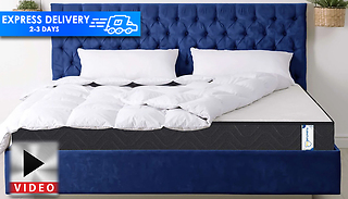 Memory Foam Quilted Sprung Mattress - 4 Sizes