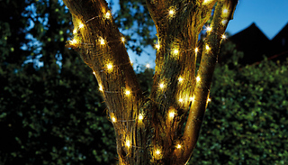 100 or 200 LED Solar-Powered String Fairy Lights - 2 Colours
