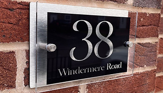 Personalised Acrylic & Metal Door Sign