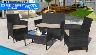 4-Seater Rattan Garden Furniture Set! - 3 Colours