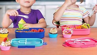 16-Piece Lunch Box with Utensils - 2 Colours 