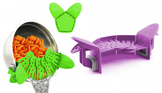 Foldable Clip-On Food Strainer - 2 Colours