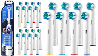 Braun Oral-B Electric Toothbrush & 12 Compatible Replacement Heads
