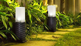 Rattan-Effect Garden Lights - 1, 2 or 4