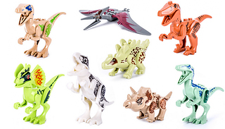 Pack of 8 Jurassic Dinosaur Toys