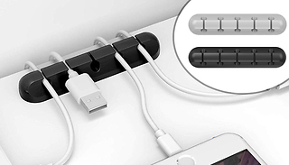 1 or 2-Pack of USB Cable Organisers - 2 Colours