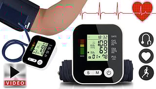 4-in-1 Blood Pressure Monitor with LCD Display + Voice Function