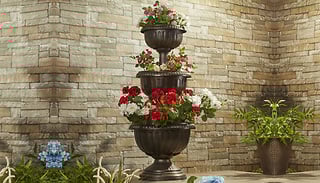 3-Tiered Chelsea Bronze Effect Planter