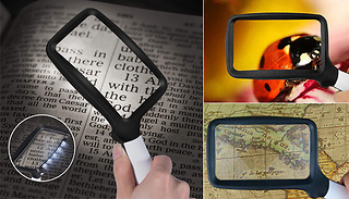 Handheld Reading Magnifier Lens with 5 LED Lights 