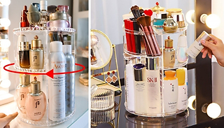 360° Rotating Makeup Organiser - 3 Styles!