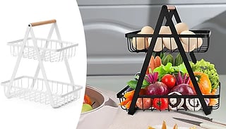 2-Tier Countertop Fruit Basket - 2 Colours
