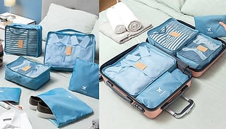 6-Piece Set of Travel Luggage Storage Bags