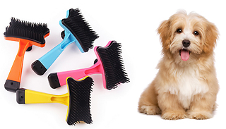 Soft Dog Grooming Brush - 4 Colours