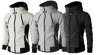 Men's Zip-Up Hoodie - 3 Colours & 5 Sizes