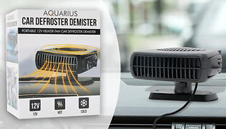 2-in-1 Car Heater & 12V Cooling Fan Windscreen Defroster