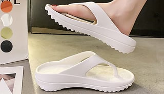 Women's Textured Platform Heel Flip Flops - 4 Colours & 5 Sizes