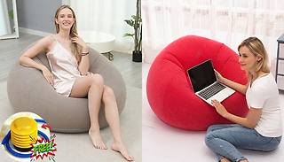 Inflatable Blow Up Lounger Chair With Free Pump! - 5 Colours