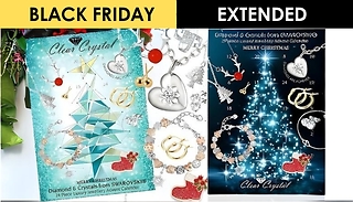 Clear Crystal Jewellery Advent Calendar - 2 Colours