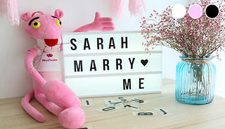 DIY Cinematic Light Box With Letters & Emoticons - 3 Colours & 4 Options