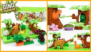 Dino Paradise Building Block Set & Storage Box