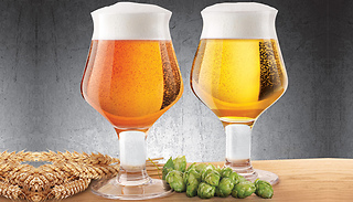 2 Final Touch Craft Beer Glasses