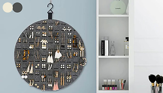 Round Felt Wall Mount Earring Organizer Display - 4 Colours