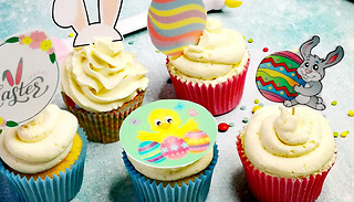 Easter DIY Cupcake Kit With Edible Toppers - Makes 12!