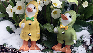 1 or 2 Cute Garden Umbrella Duck Garden Ornaments - 2 Colours