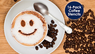 16-Piece Coffee Stencils